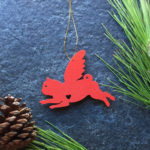 Pug Pet Angel Ornament