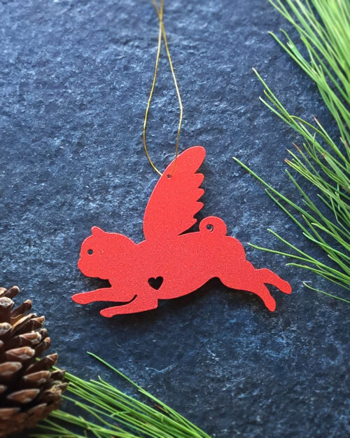 Pug Pet Angel Ornament