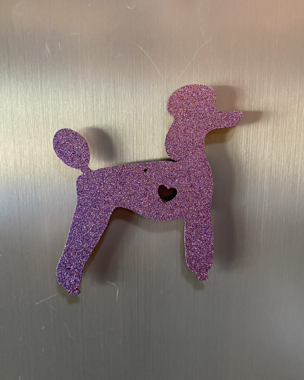 Purple standard poodle