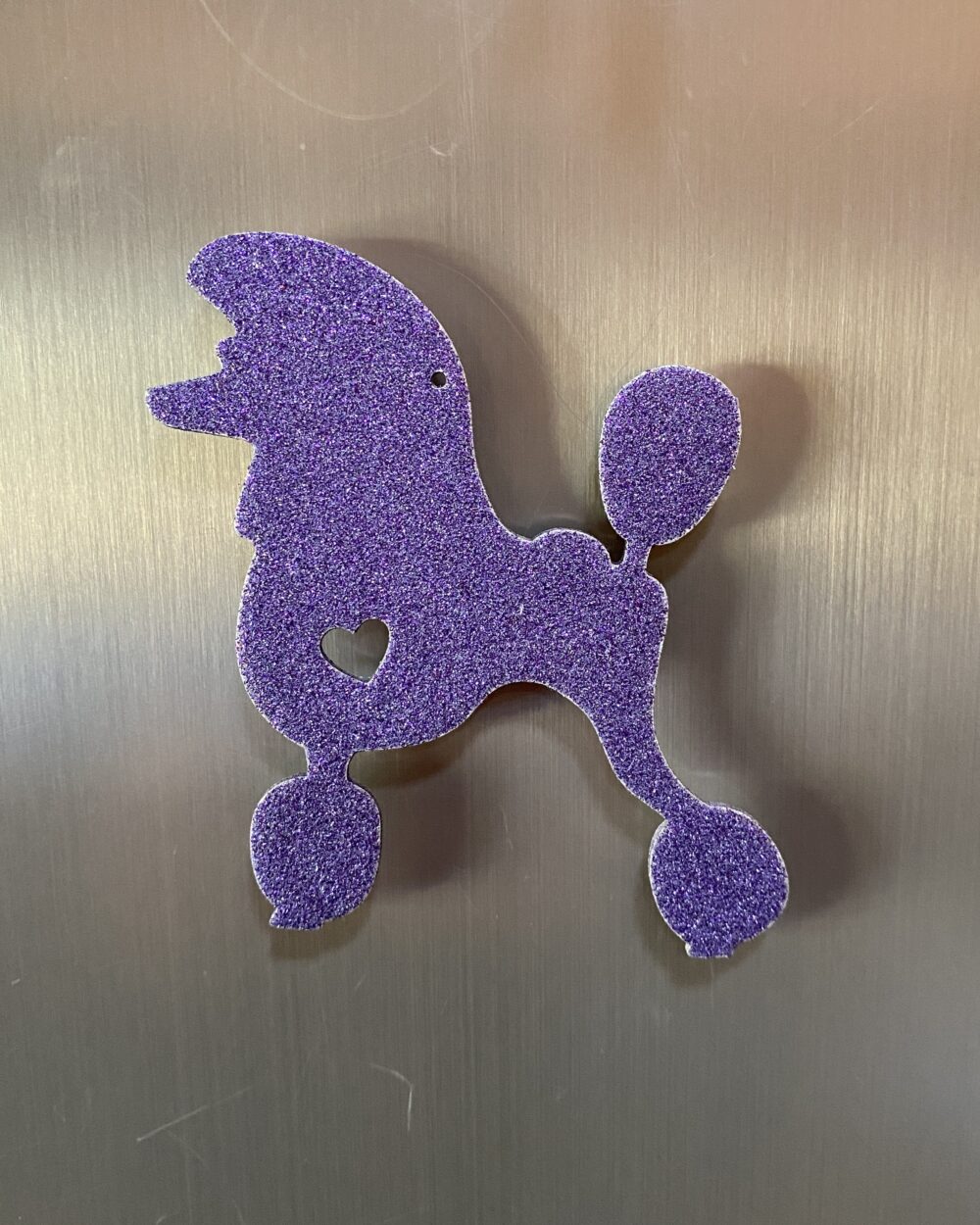 Purple sparkle Continental Poodle