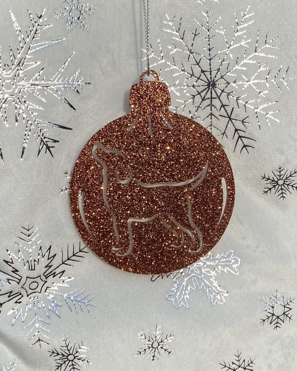 Labrador Glitter Ornament
